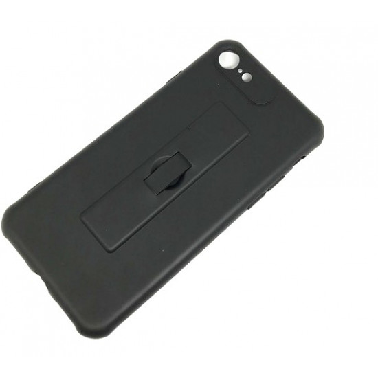 Capa De Silicone Motomo Con Anillo De Dedo Para Apple Iphone 7 / 8 (4.7) Negro